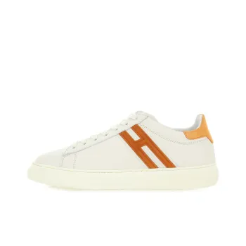 HOGAN H365 Low Top Stylish Skateboarding Shoes Men's White Orange