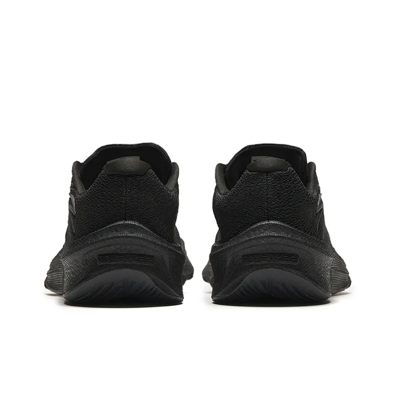 Anta Asphalt Road Fighter 2.0 Cushioning Wear Resistant Rebound Low Top Sprint Running Shoes Men's Black Gold-3
