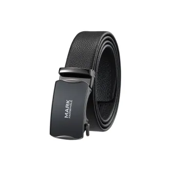 FAIRWHALE Men's Fashion Automatic Buckle Leather Belts Men's Width  3.5cm