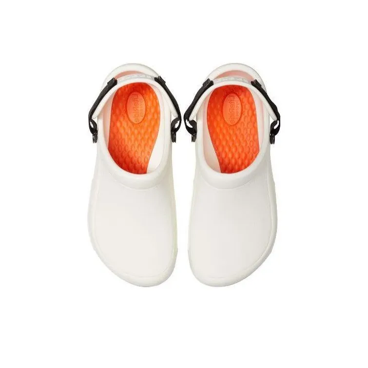 Crocs Bistro Pro Literide Clogs 'White Black Orange'-3