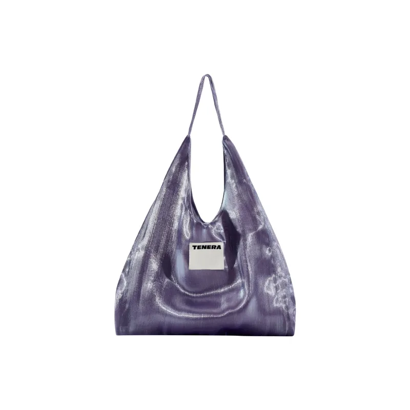 Tenera Recycled Polyester Shoulder Bag Regular Women's Pink/Ice Blue/Tea Gray/Dark Purple/Light Purple/Pearl White-10
