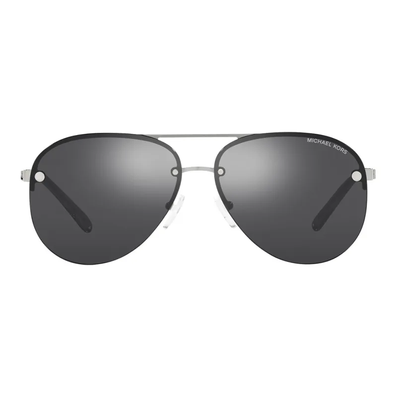 MICHAEL KORS Metal Aviator Sunglasses Women's Silver-1