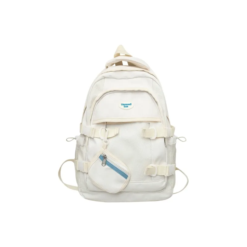 NIGEER Nylon Backpack Regular Women's Black/White/Yellow/Blue-7