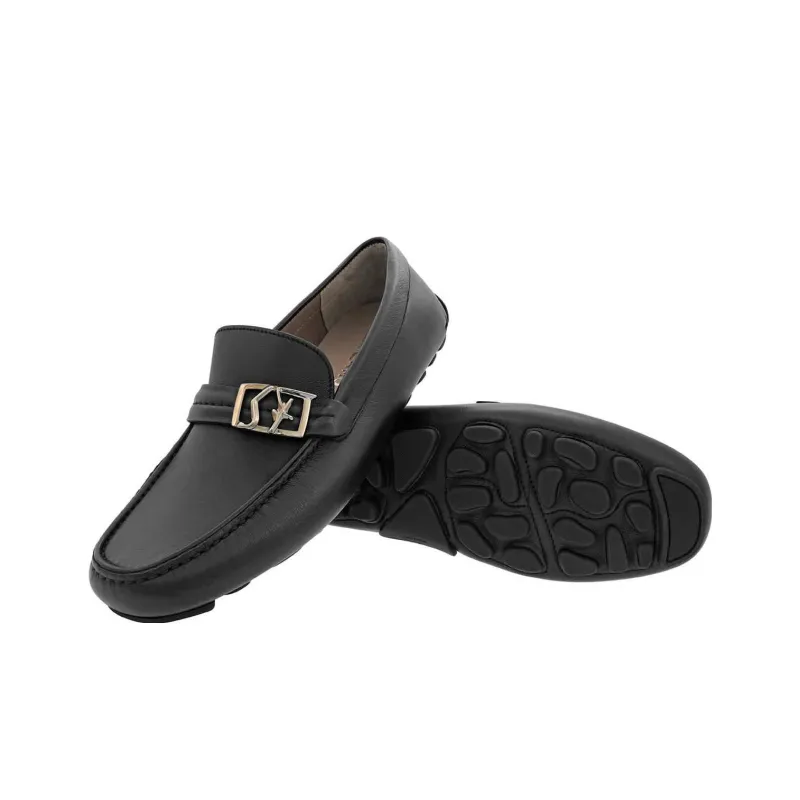 FERRAGAMO Gancini Leather Loafers-4