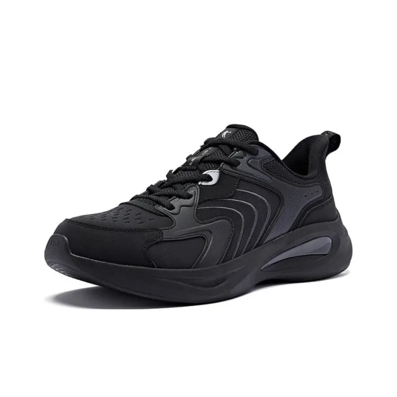 QIAODAN Slip Resistant Running Shoes Men's Black-2
