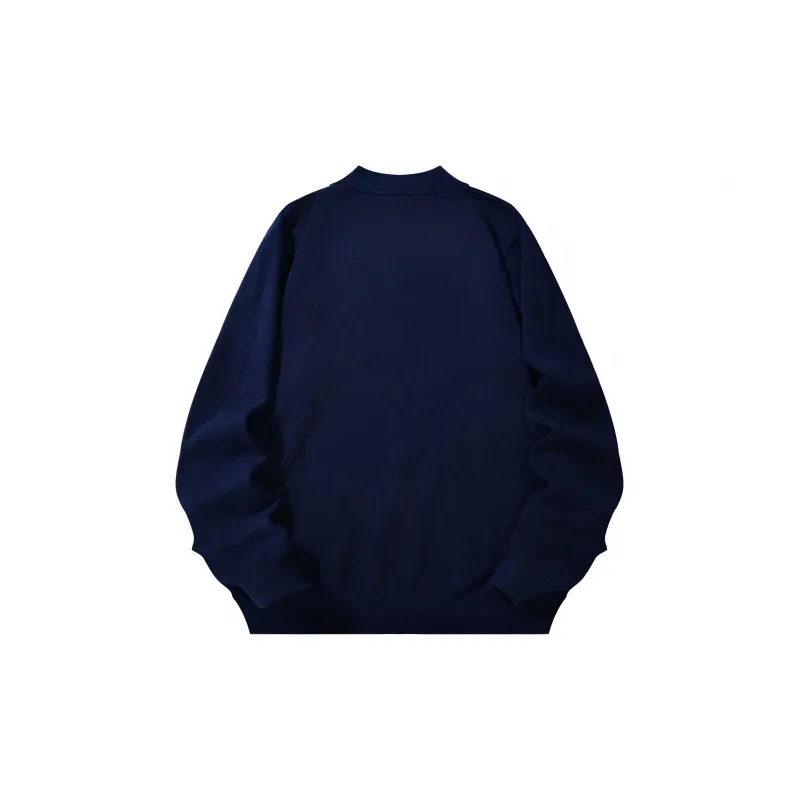 ZMOH Plain Net Series Sweaters Unisex-16