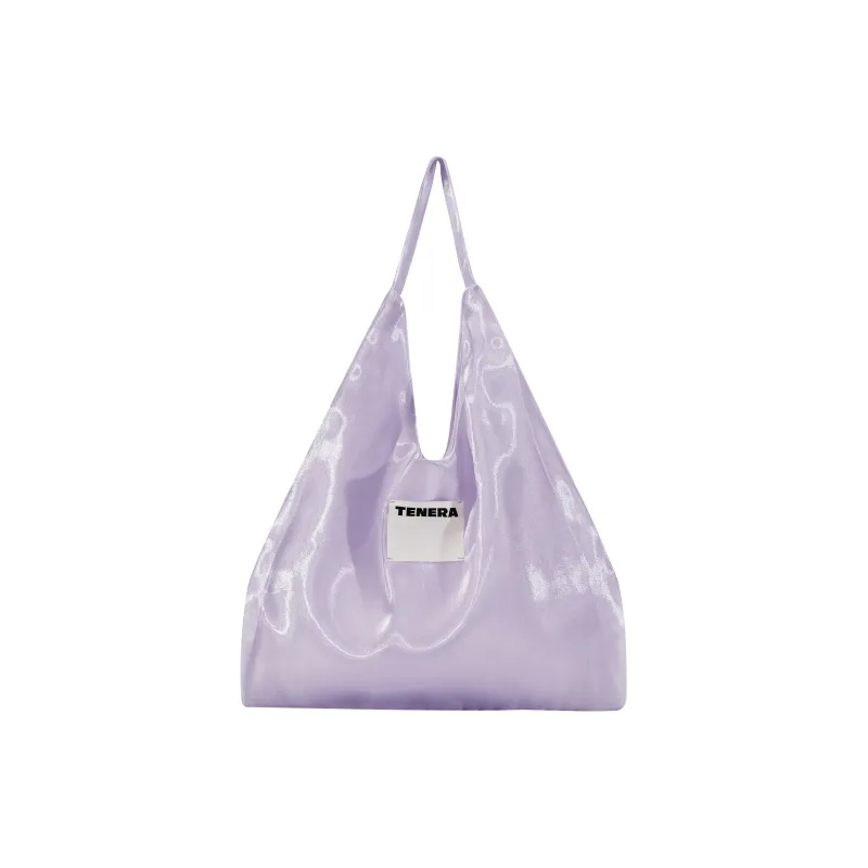 Tenera Recycled Polyester Shoulder Bag Regular Women's Pink/Ice Blue/Tea Gray/Dark Purple/Light Purple/Pearl White-8