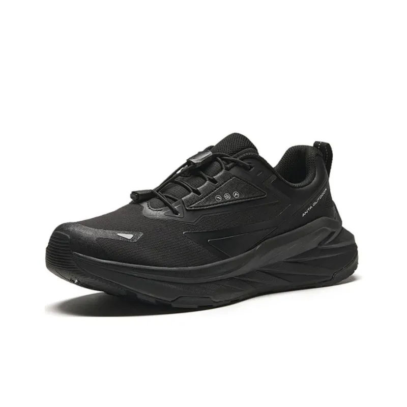Anta Breathable, Supportive, And Lightweight Low Top Running Shoes Men's Black-1