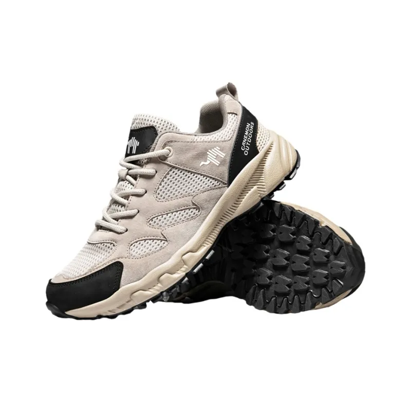 Pilot the camel Outdoor Shoes Men Low Top Beige/Gray-5