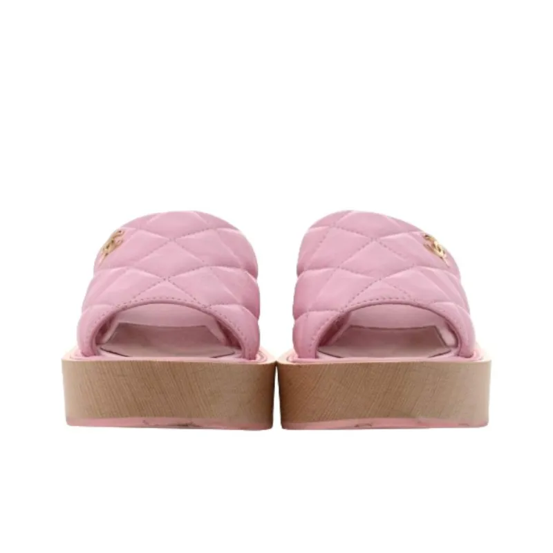 CHANEL Stylish Sandals Women's Pink-3
