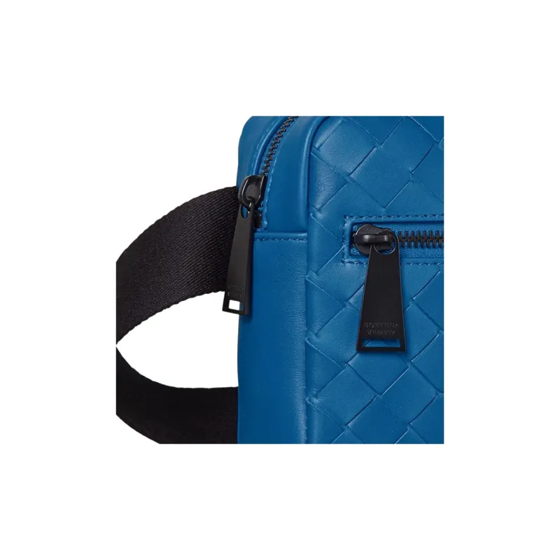 Bottega Veneta Intrecciato Body Bag Blue-4