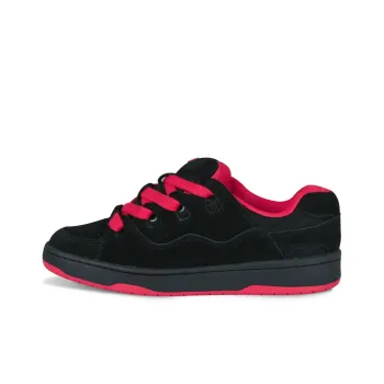 Ollieskate Anti Slip Wear Resistant Low Top Skateboard Shoes Unisex Black Red