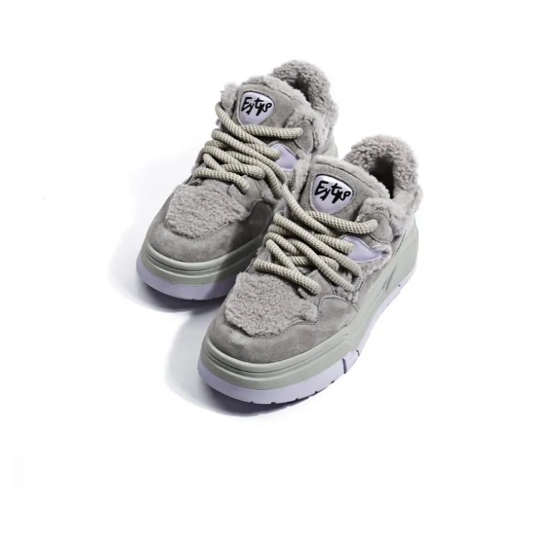 CENTRAL&KITTY Warm Anti-Slip And Wear-Resistant Height Increasing Low-Top Puffy Shoes Snow Boots 4.5cm Women's-2
