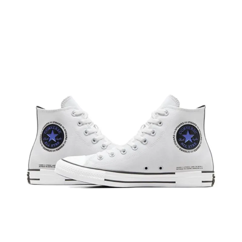Converse Chuck Taylor All Star Durable Breathable High Top Canvas Shoes Men's White-2