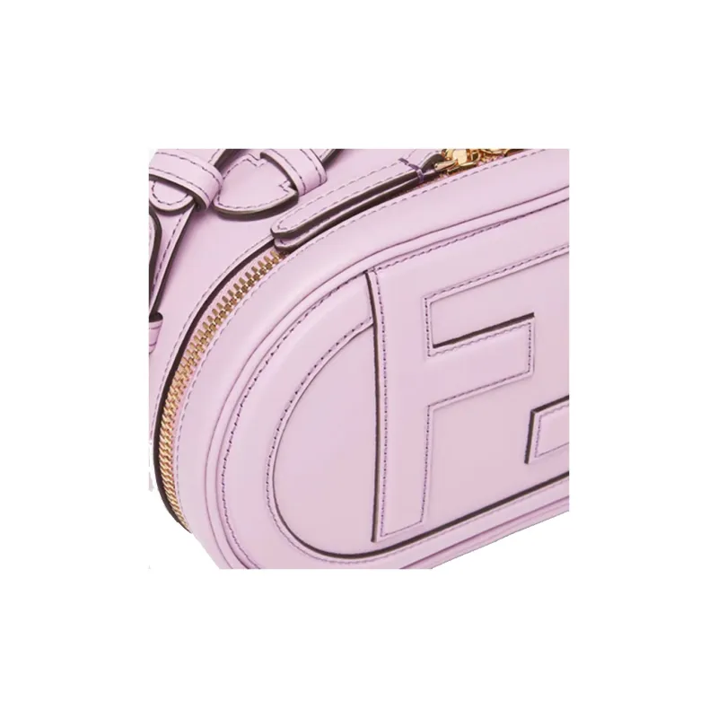 FENDI O'Lock Cow Leather Camera Bag One Shoulder Handbag Crossbody Bag Mini Women's Light Purple-4