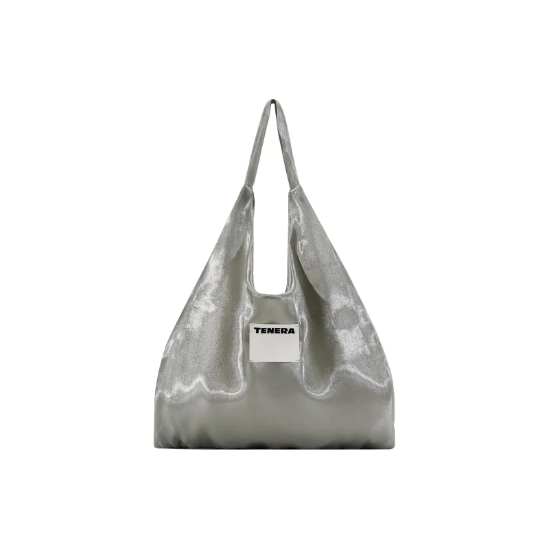 Tenera Recycled Polyester Shoulder Bag Regular Women's Pink/Ice Blue/Tea Gray/Dark Purple/Light Purple/Pearl White-4