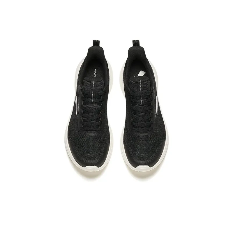 Anta Interclouds Cushioning Breathable Balanced Lightweight Low Top Running Shoes Men's Black-2