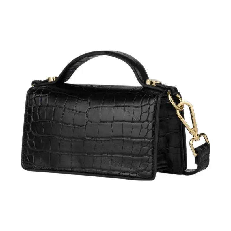 LOVE MOSCHINO Polyurethane One Shoulder Handbag Women's Black-2