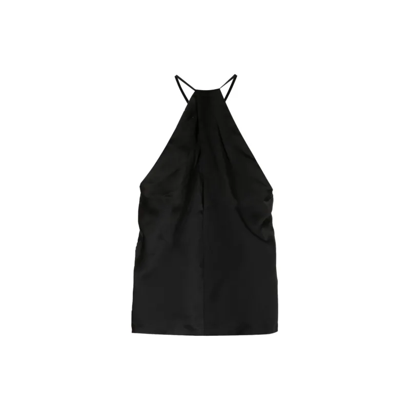 NILI LOTAN Edwige Halterneck Silk Top-1