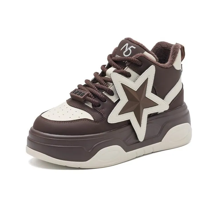 15 MINS Anti Slip Wear Resistant High Top Thermal Skateboard Shoes Women's-5