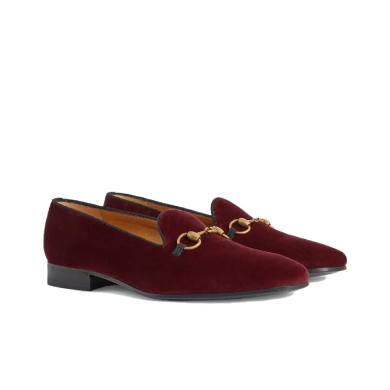 GUCCI Men's Casual Shoes Men's Burgundy-2