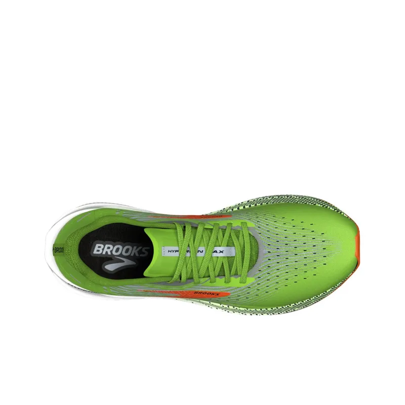 Brooks Hyperion Max Green Gecko Red Orange-4