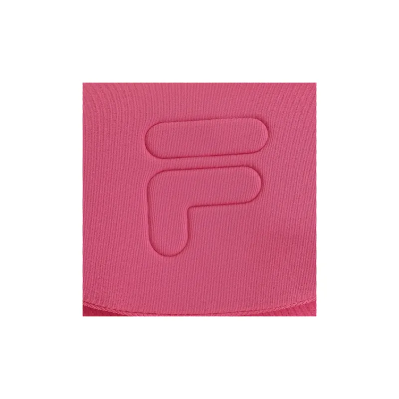 FILA FUSION PU Laminated Textile Saddle Bags Shoulder Bags Small Size Women's Fuchsia-4