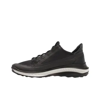Ecco St 360 Cushioning Anti Slip And Wear Resistant Low Top Casual Shoes Men's Black