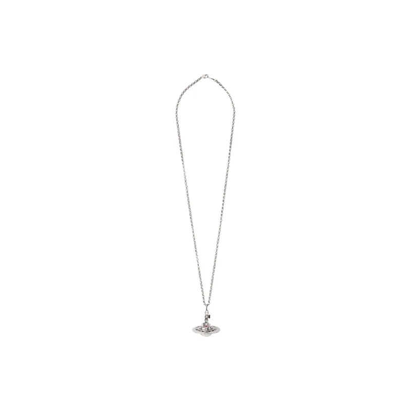 Vivienne Westwood Swarovski Crystal Necklaces Unisex Silver-2