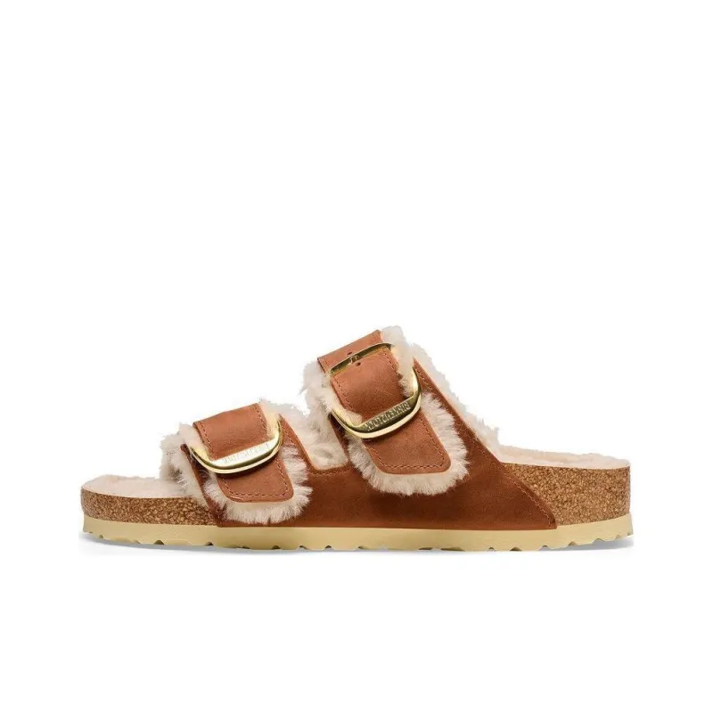 Birkenstock Slide Slippers Women's Light Brown Regular-0