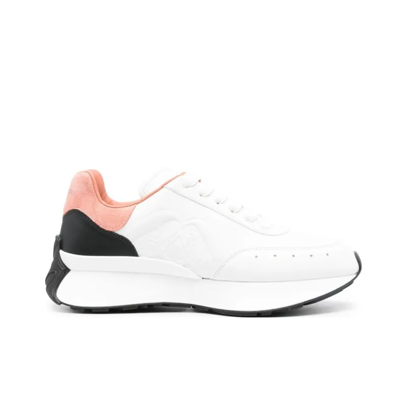 Alexander McQueen Sprint Runner 'White Black Pink' Women's-1