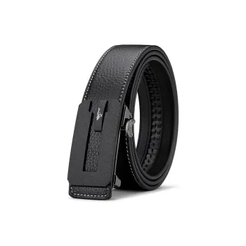 SEPTWOLVES Business Casual Automatic Buckle Leather Belts Men's Width: 3.5cm