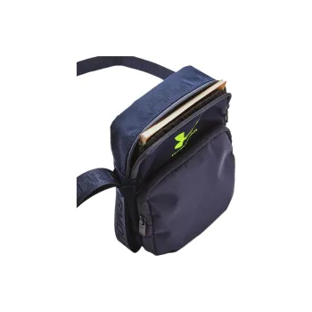 Under Armour Polyester Shoulder Bag Crossbody Bag Men's Enflamed Steel Midnight Navy