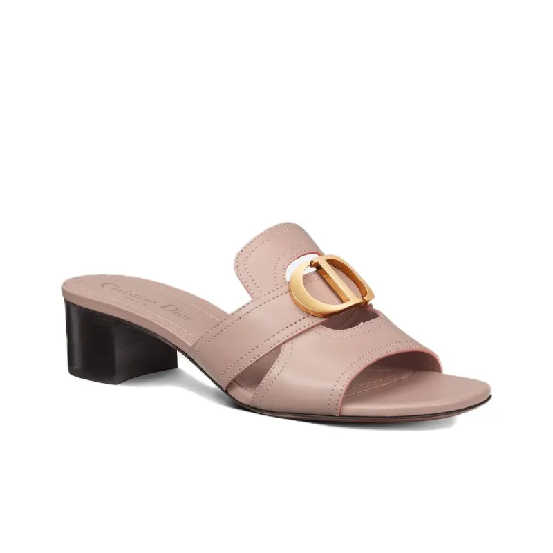 DIOR 30 Montaigne Other Slip-Resistant Slide Slippers 4cm Women's Pink-2