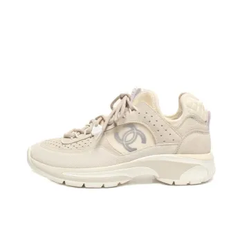 CHANEL Abrasion Resistant Low Top Sports Casual Shoes Women's Gray