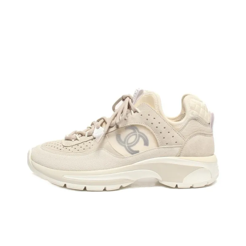 CHANEL Abrasion Resistant Low Top Sports Casual Shoes Women's Gray-0