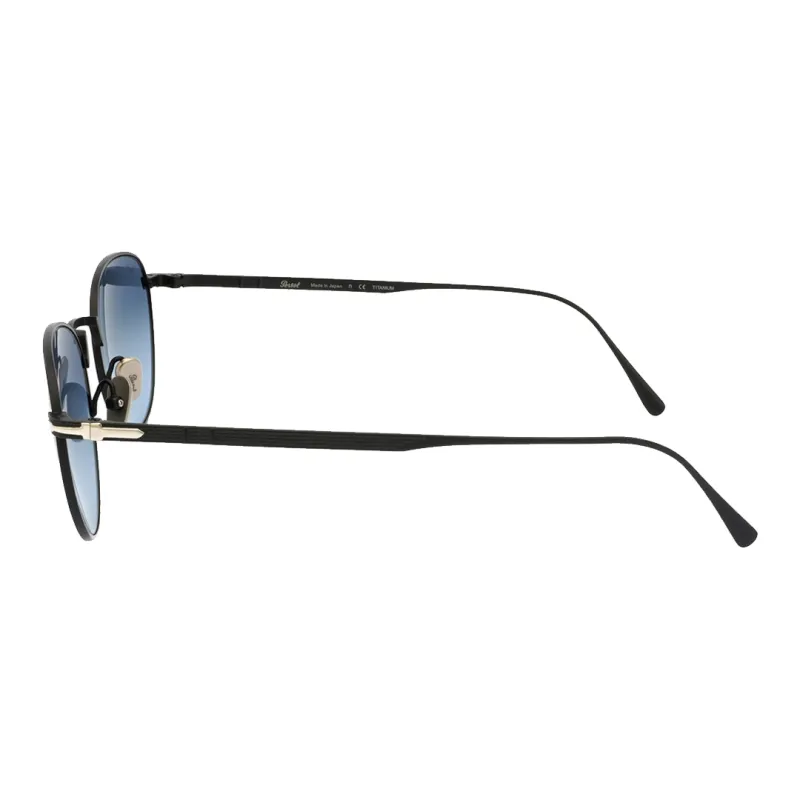 PERSOL Round Sunglasses Unisex Black-2