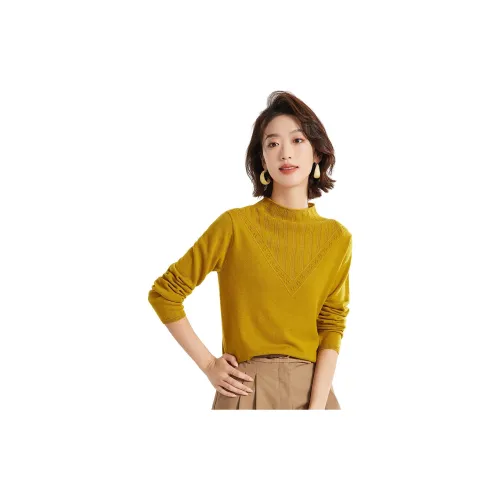 Sai Rabbit Sweaters Women's Gold