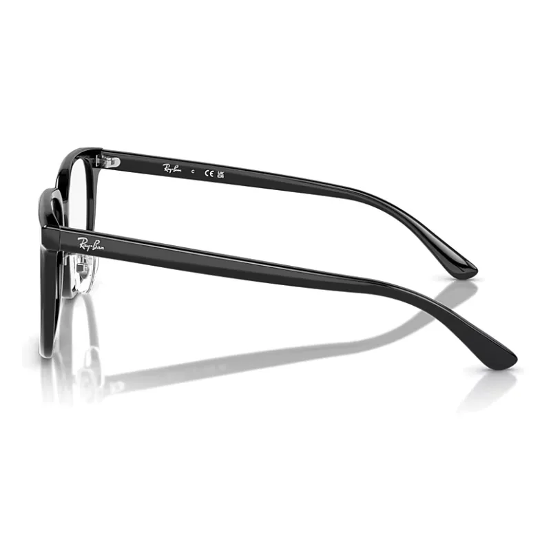 RayBan Acetate Square Eyeglass Frames Unisex Black-2