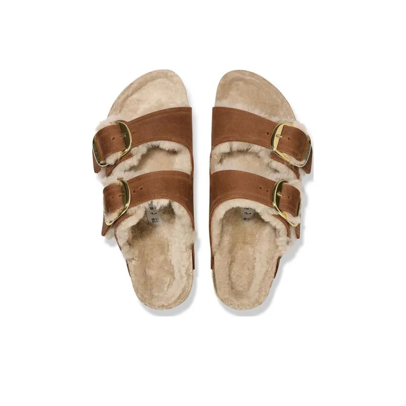 Birkenstock Slide Slippers Women's Light Brown Regular-3
