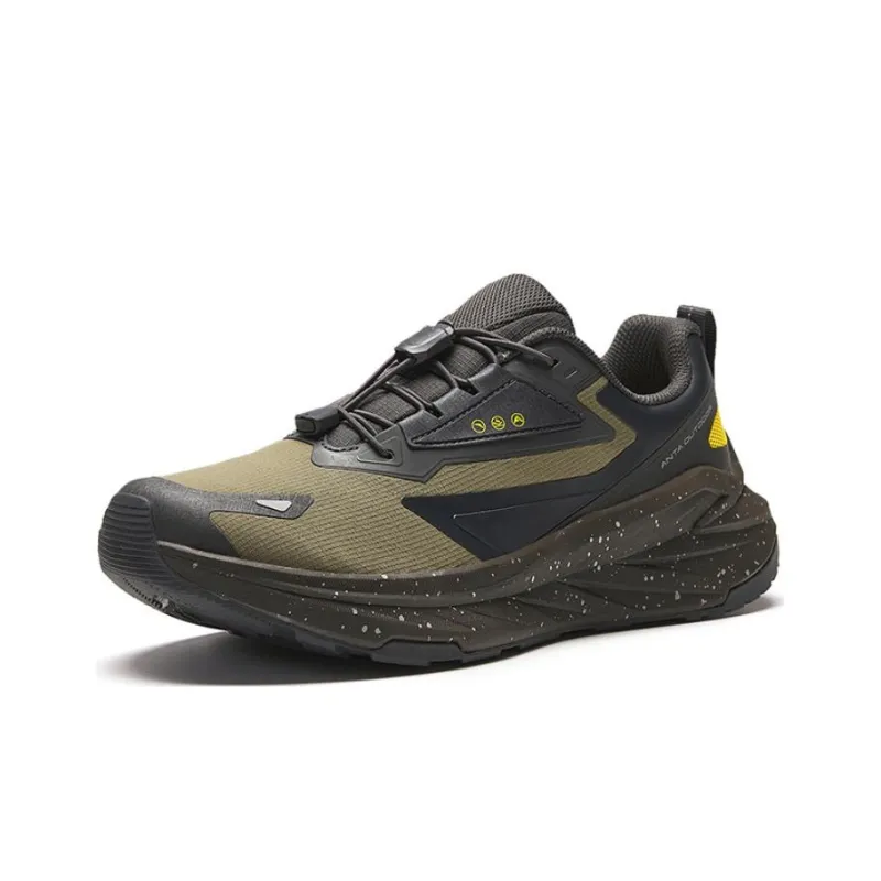 Anta Anti Slip And Wear Resistant Lightweight Low Top Running Shoes Men's Green-1