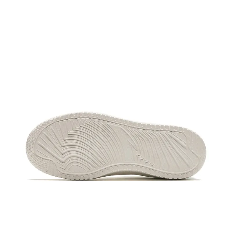 Anta Cushioning, Wear Resistant Low Top Skateboard Shoes Women's White Green-4
