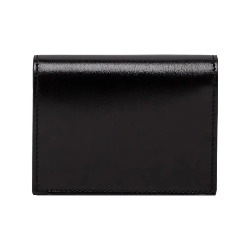 FERRAGAMO GANCINI Palm Calfskin Wallet Regular Women's Black-2