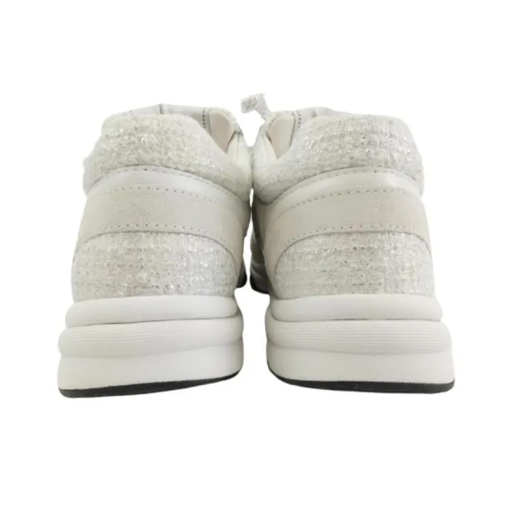 CHANEL Low Top Sports Casual Shoes Women's White-3