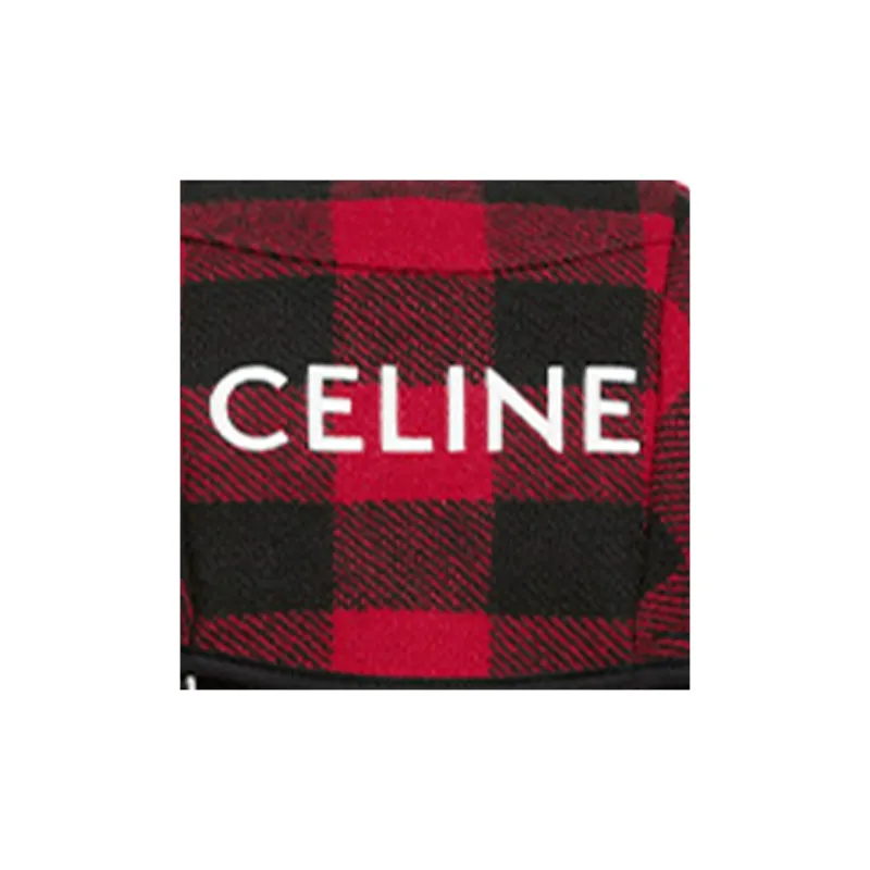 CELINE Fabric Backpack Men's Red/Black-3