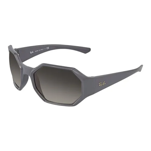 RayBan Nylon Irregular Shape Sunglasses Unisex Gray