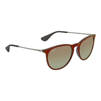 RayBan Nylon Oval Sunglasses Women's Brown