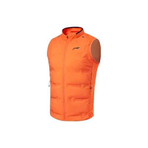 LINING Running Collection Vests Men Cinnabar Oranges