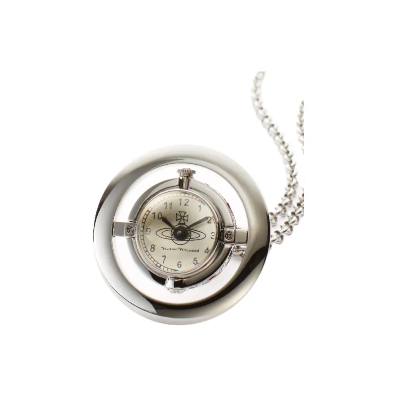 Vivienne Westwood Swarovski Crystal Necklaces Unisex Silver-1