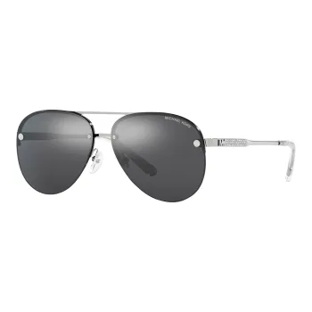 MICHAEL KORS Metal Aviator Sunglasses Women's Silver